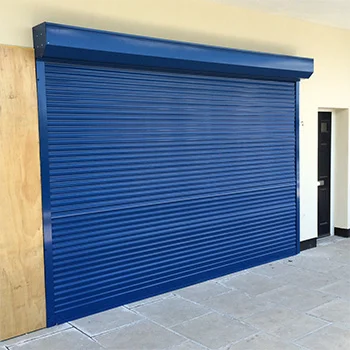 Blue Garage Door